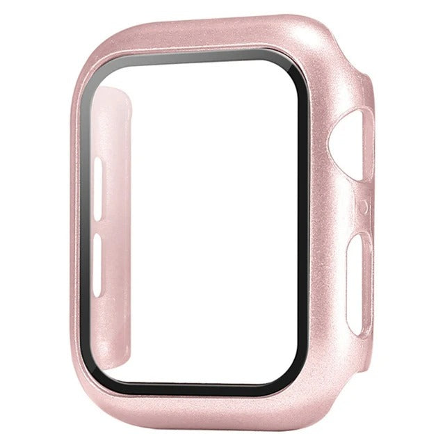 High-Quality Glass Cover Case for Apple Watch Series 10/9/8/7/6/5/4/3/2/1 & Ultra 2/1, SE: 2024, 2023, 2022, 2021, 2020, 2019, 2018, 2017, 2016 44mm, 40mm, 41mm, 45mm, 42mm, 38mm | Cover Display Protection Film Accessory