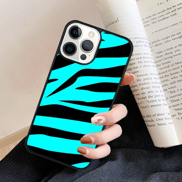 Premium Zebra Pattern Glitter iPhone Case | MagSafe Case with 360-Degree Protection & Camera Lens Cover for iPhone 16/15/14/13/12 Pro Max, Plus, Mini Cover | Armor Case & Bumper Cover Phone Case | High-Quality Protective Cover