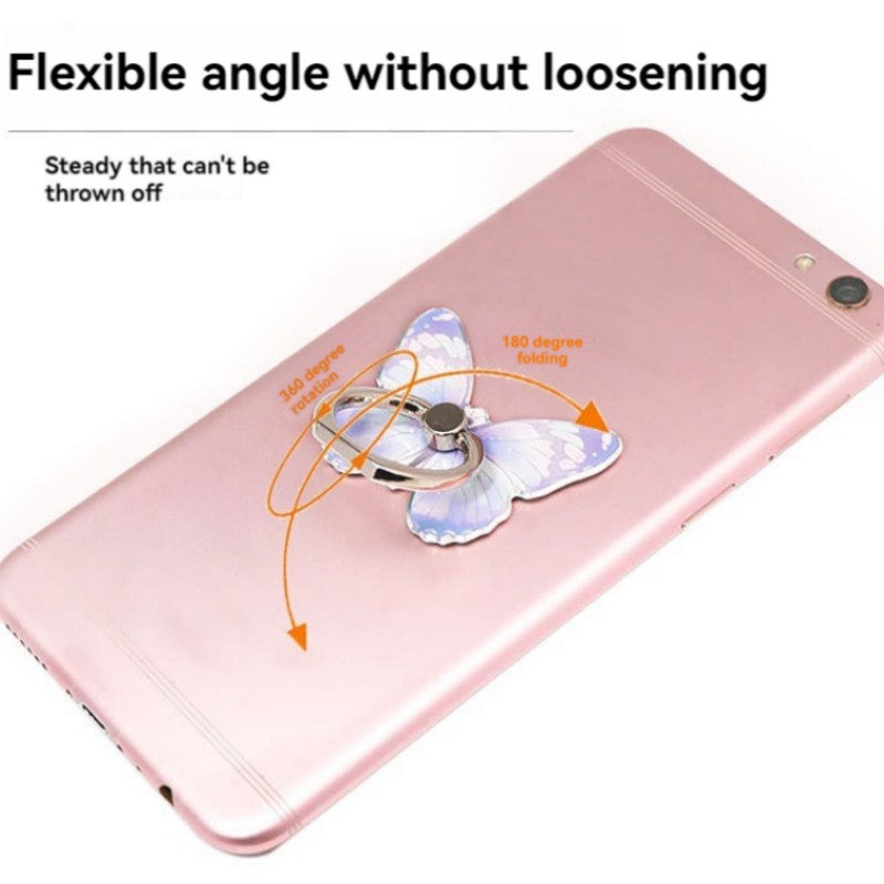 Premium Phone Stand Ring Buckle, Butterfly Cartoon, Cute & Creative: MagSafe Compatible for Smartphones, Apple iPhone, Samsung, iOS &amp; Android | Wholesale Ring Buckle Phone Stands