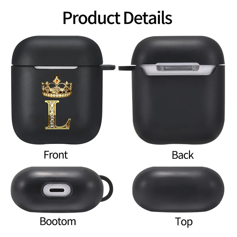 MagSafe AirPods Case Schutzhülle AirPods Pro 2/3/2/1 A–Z Bluetooth Kopfhörer-Cover Drahtlose Gehäuse Kopfhörer Box 