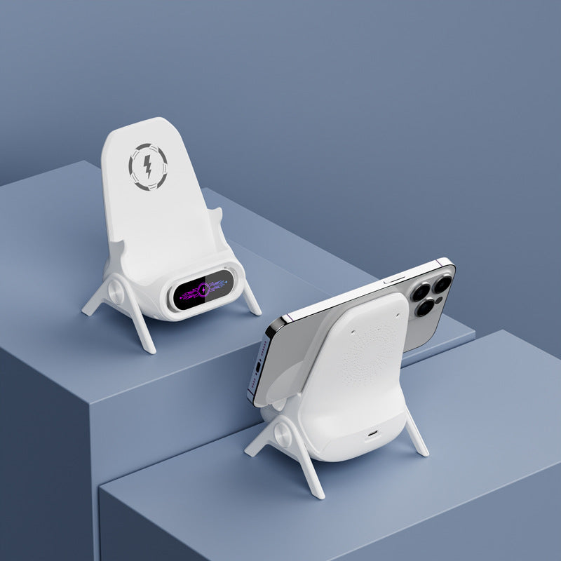 Mini chair wireless quick charger multi-function ale phone holder charging station for Huawei Smartphones, Apple iPhone, Samsung, iOS & Android charging