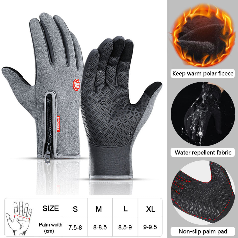 Premium Touchscreen-Warm Gloves | Outdoor, Cycling, Motorcycle Riding - Waterproof, Windproof, Non-Slip - Winter Ski Gloves Smartphone, Laptop, Tablet, PC, Apple iPhone, iPad, MacBook, iOS, Android, Samsung