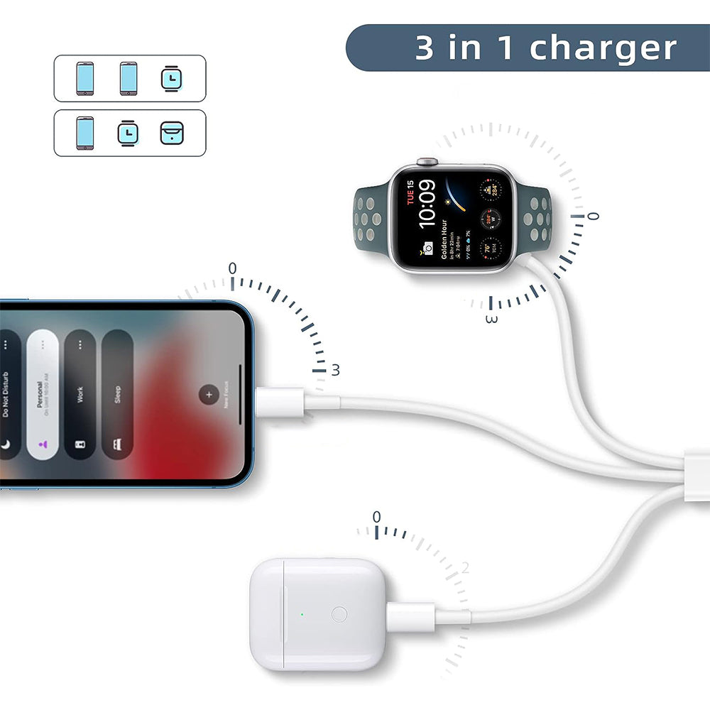 Gute Qualität 3-in-1 Schnelles Tragbares Kabel für Apple Prämie Watch  Ladegerät  (10)