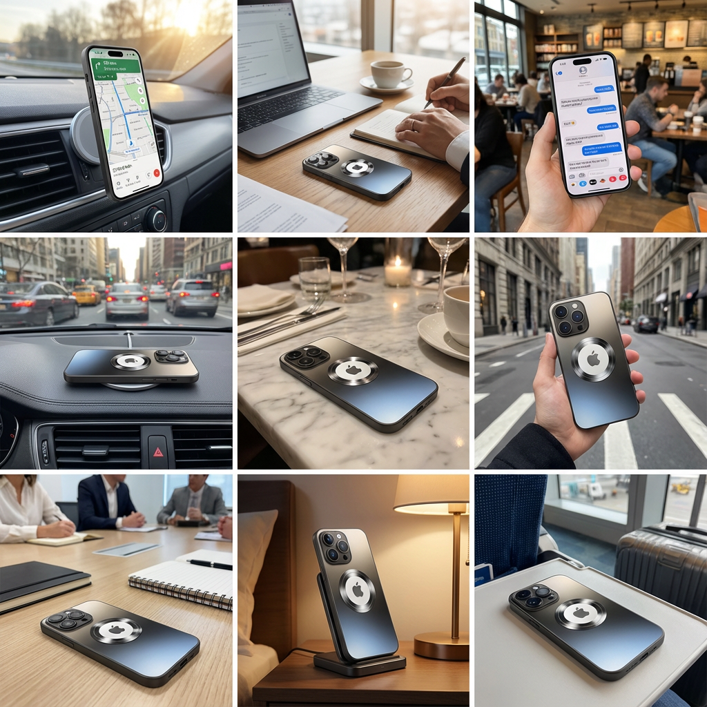 Hochwertige Matte Magnetische iPhone-Hülle mit MagSafe Case für Apple iPhone 17/17 Air, 16/16e, 15, 14, 13 Pro Max Plus | Glasobjektiv-Kameraschutzabdeckung, Panzer-Schutzhülle, Stoßfest und Stilvolle Handyhülle | Tasche in limitierter Auflage