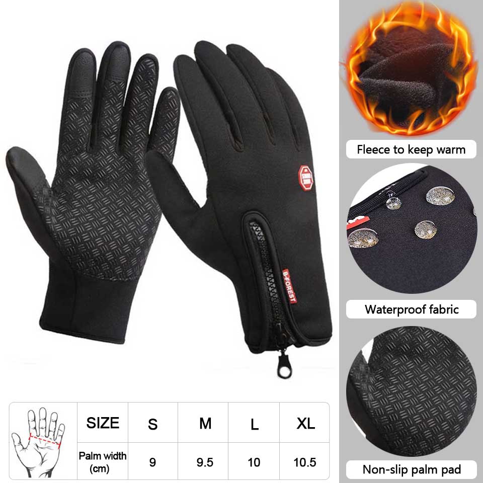 Premium Touchscreen-Warm Gloves | Outdoor, Cycling, Motorcycle Riding - Waterproof, Windproof, Non-Slip - Winter Ski Gloves Smartphone, Laptop, Tablet, PC, Apple iPhone, iPad, MacBook, iOS, Android, Samsung