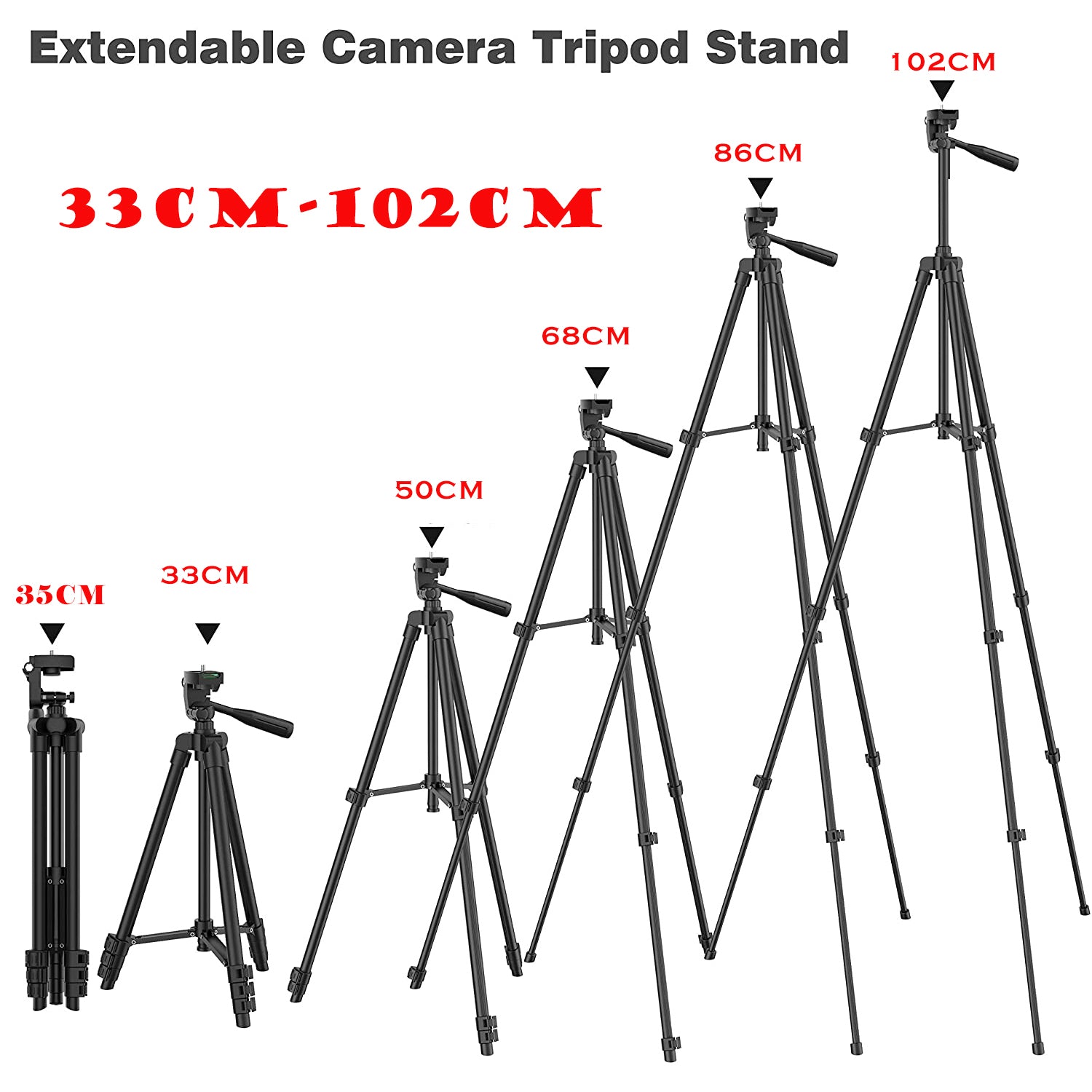 Premium Universal 40-Inch Tripod for Smartphones, Apple iPhone, Samsung, iOS & Android Professional Photography & Videography, Aluminum Travel Tripod, Compatible with GoPro, Apple iPhone 16/15/14/13/12/11 Pro Max/Plus/Mini, Samsung, Xiaomi, Huawei,