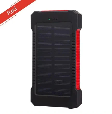 High-Quality Power Bank 20000mAh Solar Charger | Portable External Battery with 5V Fast Charging and Super Bright Flashlight for Smartphones, Apple iPhone, Samsung, iOS & Android  On-the-Go