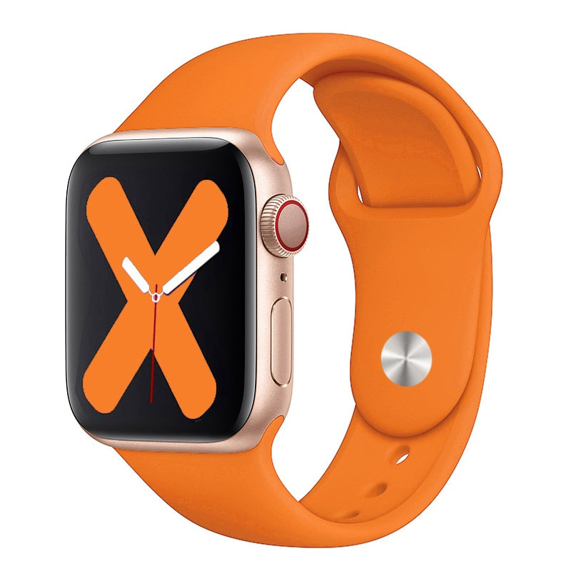 Silikon-Loop-Band Apple Watch Premium Handgelenkriemen | Colorful Pride Edition Armbandriemen | Bequem, Stilvoll. 