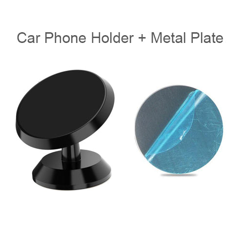 Luxury Magnetic Car Phone Holder: GPS Phone Mount for Smartphones, Apple iPhone, Samsung, iOS & Android, Xiaomi, Huawei, OnePlus