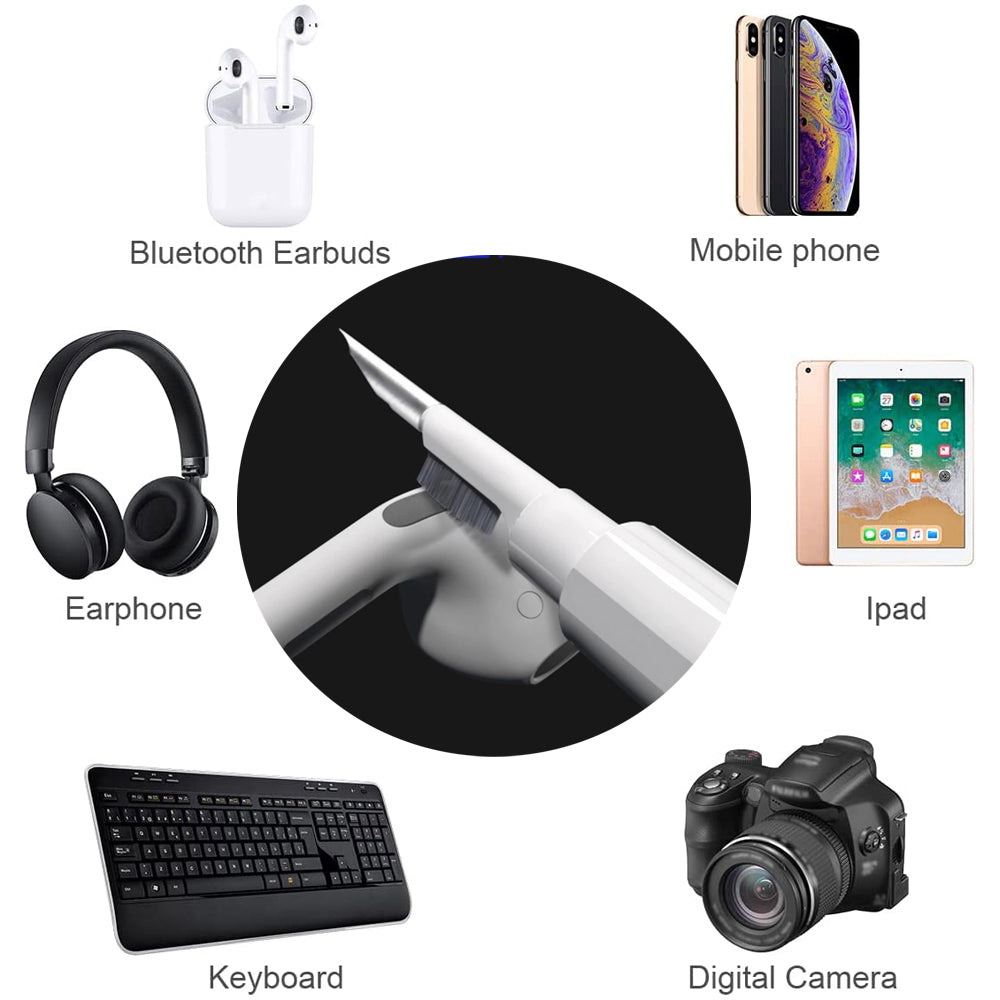 Premium Bluetooth Earbuds Cleaning Kit for Apple AirPods Pro4/3/2/1 and Pro Series 2024/2022/2021/2019/2016& Xiaomi Airdots - Durable Cleaning Brush Pen for Effective Care