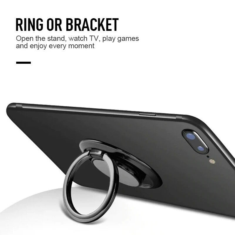 Luxuriöser Magnetischer Finger Ring Handyhalter | Universeller Drehbarer Smartphone Ständer Griff für Apple iPhone,