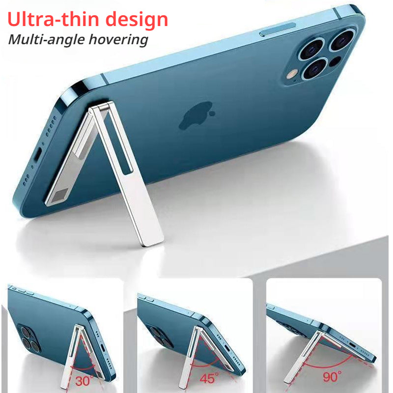 Premium Ultra-Thin Mini Metal Folding Phone Stand: Invisible, Portable Holder for Smartphones, Apple iPhone, Samsung, iOS &amp; Android, Xiaomi | Limited Edition