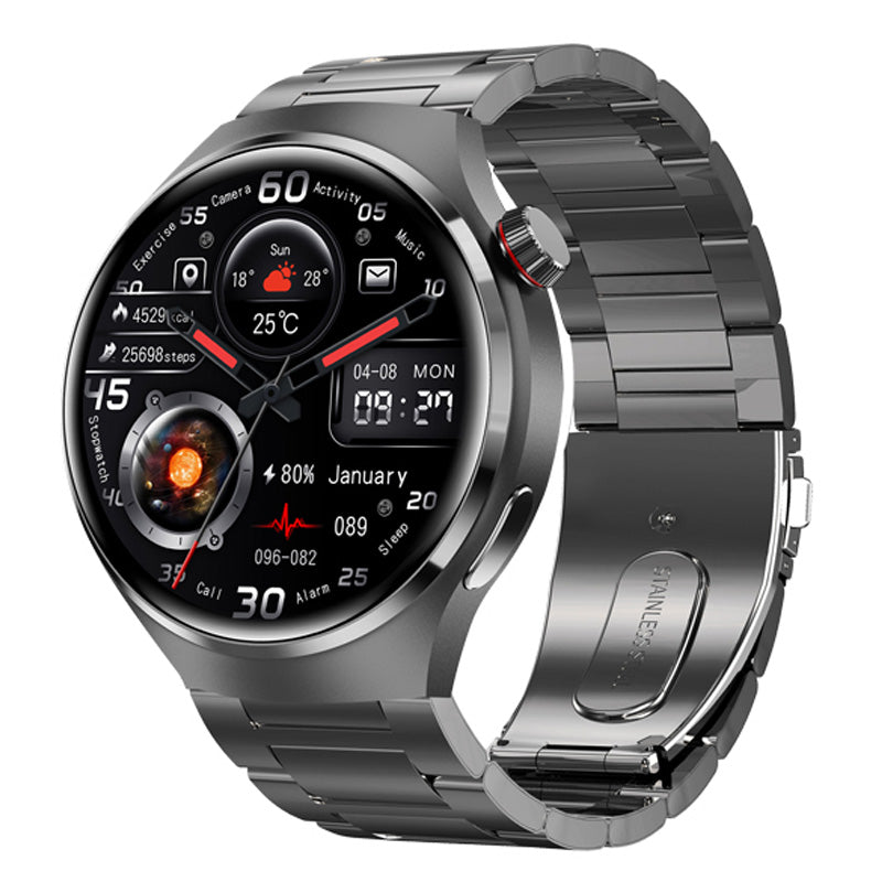 Neu für Hochwertiges GT4 Pro Smartwatch Männer: IP68 NFC GPS Tracker, AMOLED 360*360 HD Bildschirm, Herzfrequenz,