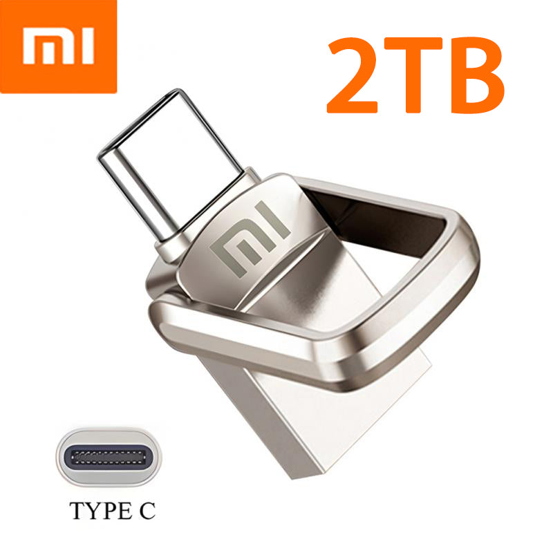 Premium Xiaomi U-Disk 2TB 1TB USB 3.1 Type-C Interface 256GB 128GB 512GB Mobile Computer Data Transfer Portable USB Storage