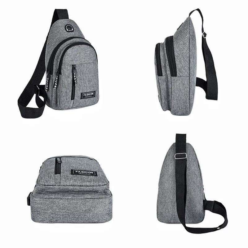 Hochwertige Neue Multifunktions-Brusttasche 2024: Herrenmode Trend aus Oxford Stoff, koreanischer Stil, Lässig und Wasserdicht - Phone Heaven Zone