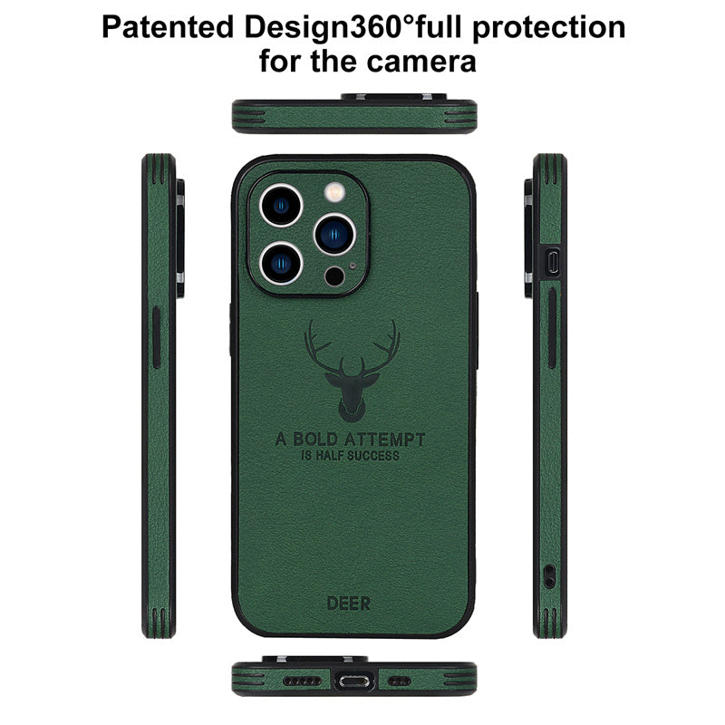 Luxury Bumper with Deer Design and Motivational Quote iPhone Case | MagSafe Case with Camera Protection Cover | Case for Apple iPhone 16/15/14/13/12 Pro Max Plus Mini | Armor Case, High-Quality Phone Cover