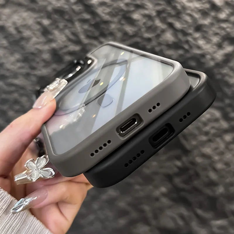 Clear HD Premium Magnetic Magsafe Wireless Charging | Shockproof Transparent Hybrid Armor iPhone Case 16/15/14/13/12 Pro Max Plus Mini