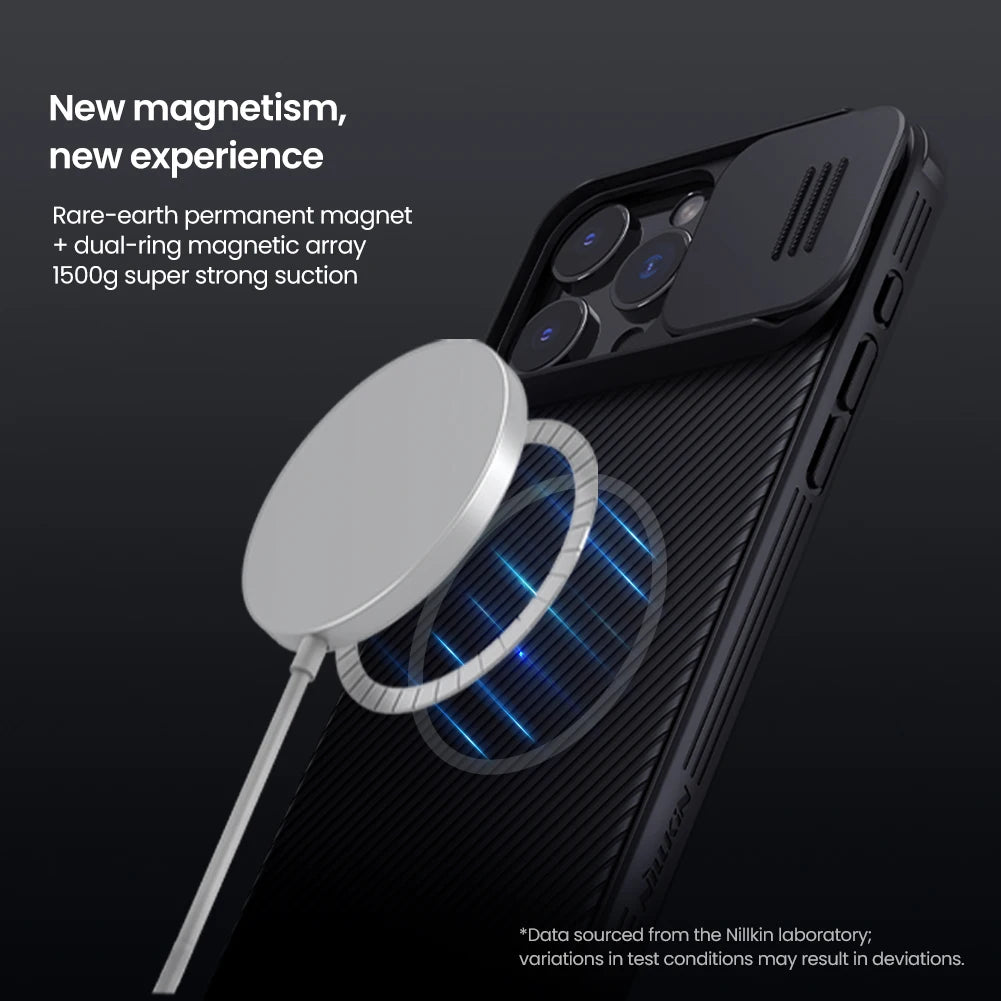 Premium Cam Shield Pro Slide Camera Lens Protector Carbon Fiber Design iPhone Case | MagSafe Case with Full Protection for Apple iPhone 16/15/14/13/12 Pro Max Plus Mini | Heavy Duty, Bumper Cover Phone Case | Premium Protective Case