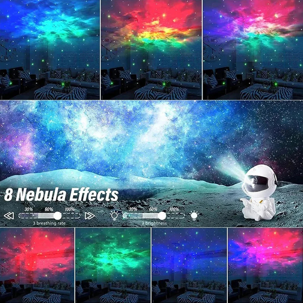 High-Quality Astronaut Star Projector Night Light with Remote Control - 360° Adjustable Design | Nebula and Galaxy Projection | Limited Edition Smartphone, Laptop, Tablet, PC, Apple iPhone, iPad, MacBook, iOS, Android, Samsung