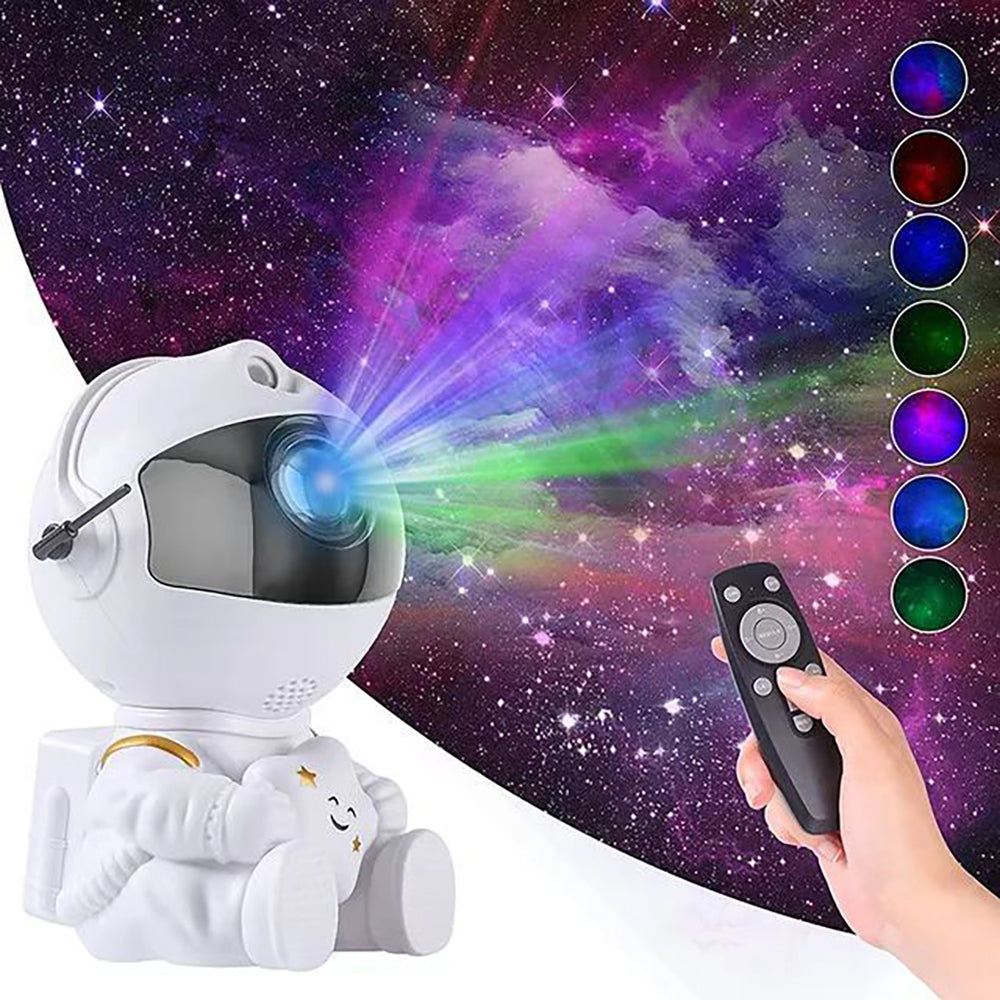 High-Quality Astronaut Star Projector Night Light with Remote Control - 360° Adjustable Design | Nebula and Galaxy Projection | Limited Edition Smartphone, Laptop, Tablet, PC, Apple iPhone, iPad, MacBook, iOS, Android, Samsung