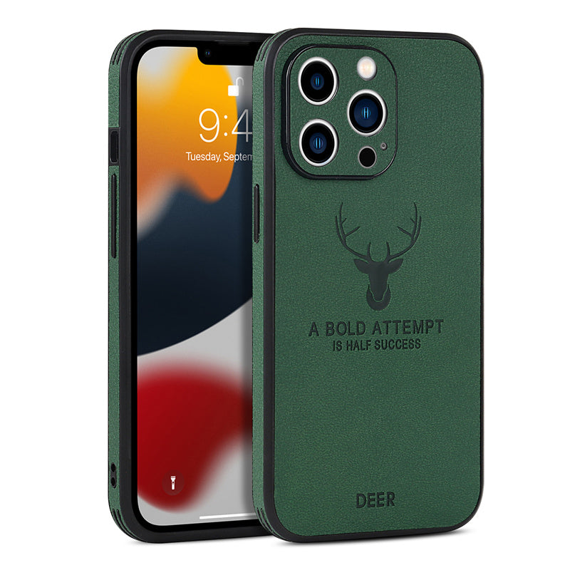 Luxury Bumper with Deer Design and Motivational Quote iPhone Case | MagSafe Case with Camera Protection Cover | Case for Apple iPhone 16/15/14/13/12 Pro Max Plus Mini | Armor Case, High-Quality Phone Cover