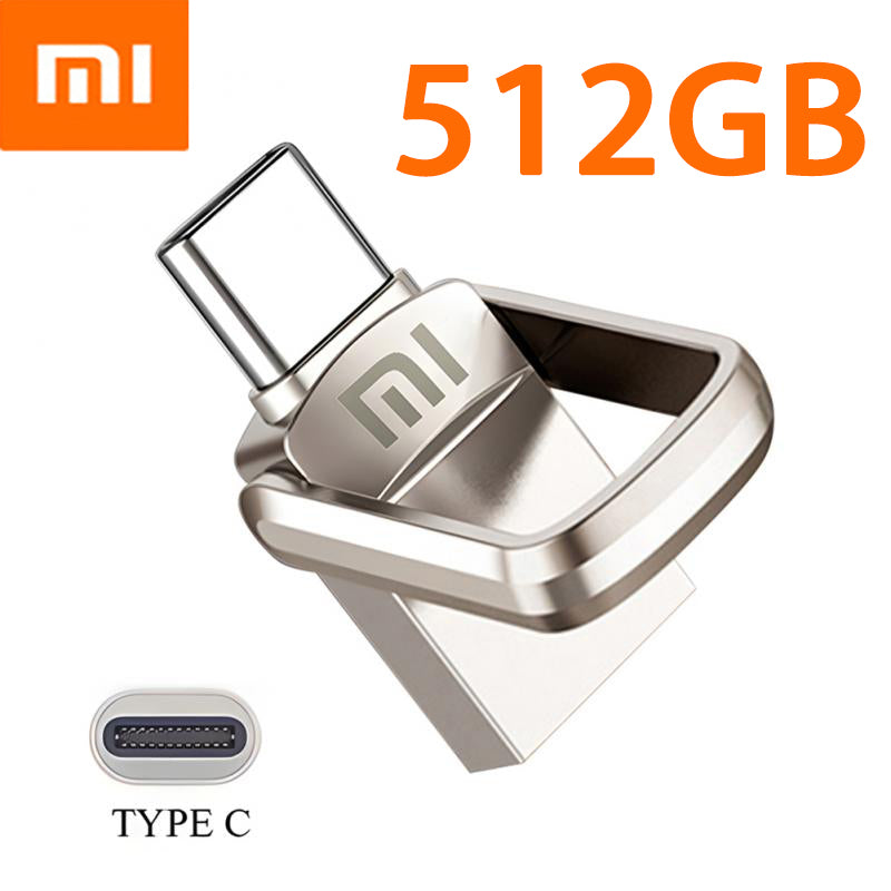 Premium Xiaomi U-Disk 2TB 1TB USB 3.1 Type-C Interface 256GB 128GB 512GB Mobile Computer Data Transfer Portable USB Storage