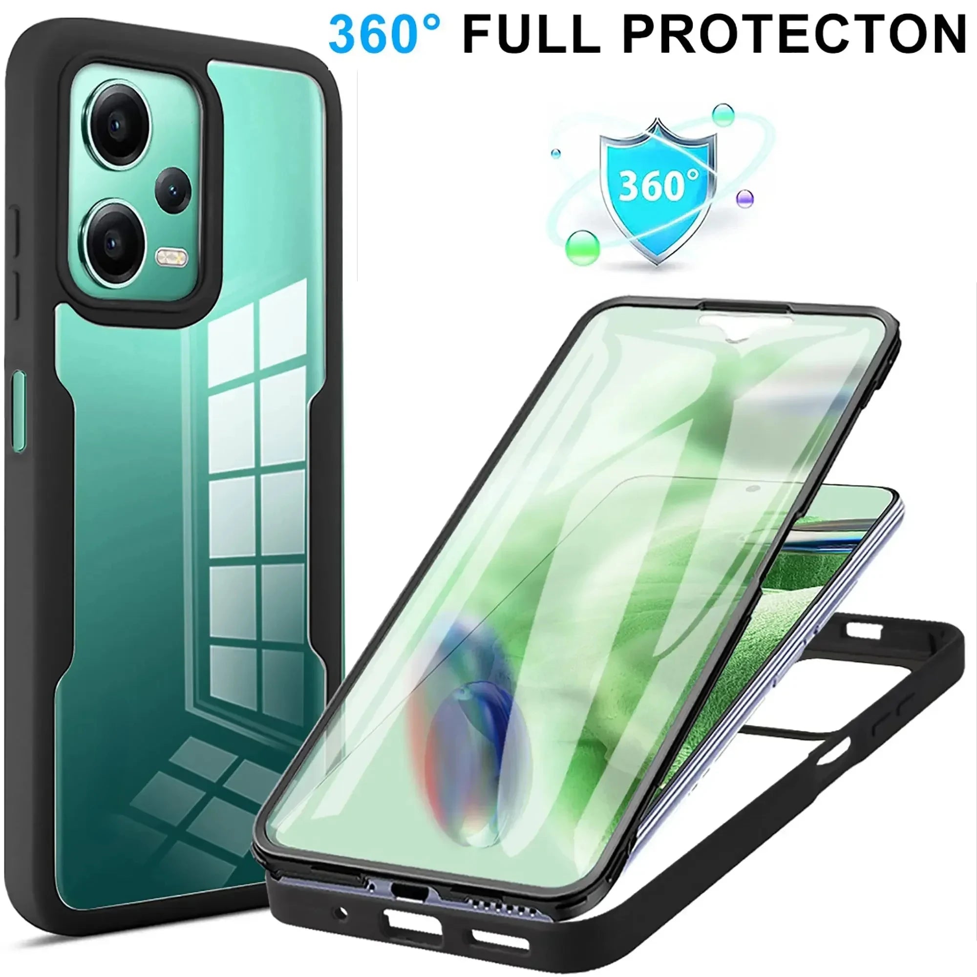 High-Quality Transparent 360-Degree Silicone Protection iPhone Case with MagSafe | 360-Degree Protection and Camera Lens Cover for Apple iPhone 16/15/14/13/12 Pro Max, Plus, Mini Cover | Armor Case and Bumper Cover | Premium Phone Case