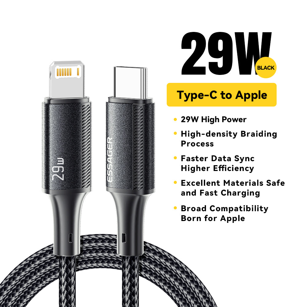 Premium USB-C Cable for Smartphones, Apple iPhone, Samsung, iOS & Android - Good Quality 20W Fast Charging Cable, Type C to Lightning Data Cable for iPad and MacBook