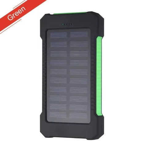 High-Quality Power Bank 20000mAh Solar Charger | Portable External Battery with 5V Fast Charging and Super Bright Flashlight for Smartphones, Apple iPhone, Samsung, iOS & Android  On-the-Go