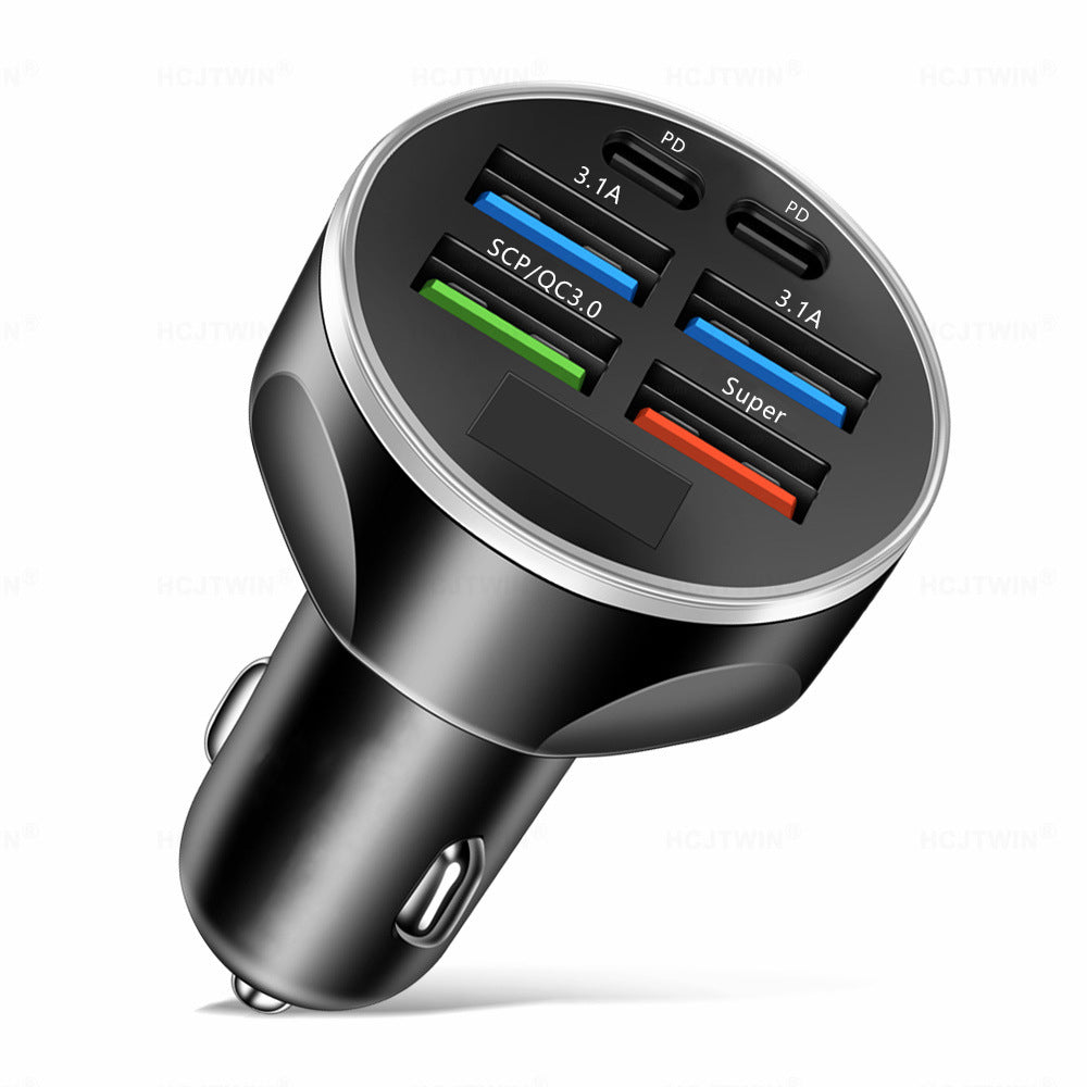 2024 Premium Bluetooth 5.2 FM Transmitter for Car, FM/Aux Bluetooth Adapter, Auto USB Charger, Bass Boost, 3-Port Charger | Car USB Charger Smartphones, Apple iPhone, Samsung, iOS & Android