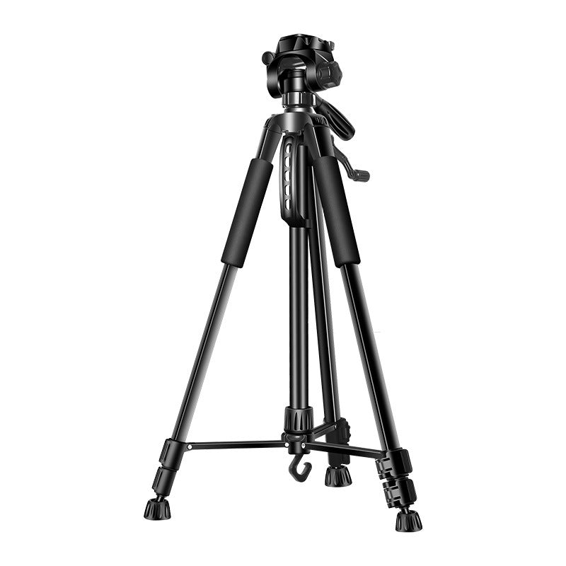 Professional Aluminum Travel Tripod, 140 cm for Videography & Photography: Quick Plate Mounting, Suitable for Smartphones, Apple iPhone 15/14/13/12/11 Pro Max/Plus/Mini, GoPro, Canon/Nikon DSLR/SLR