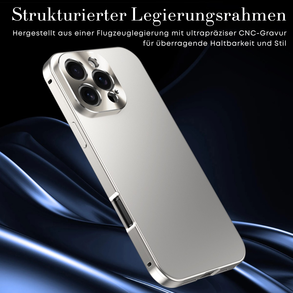 Luxury Shockproof Magnetic Phone Case - Slim Aluminum Frame with Full Lens Protection, Wireless Charging Compatible