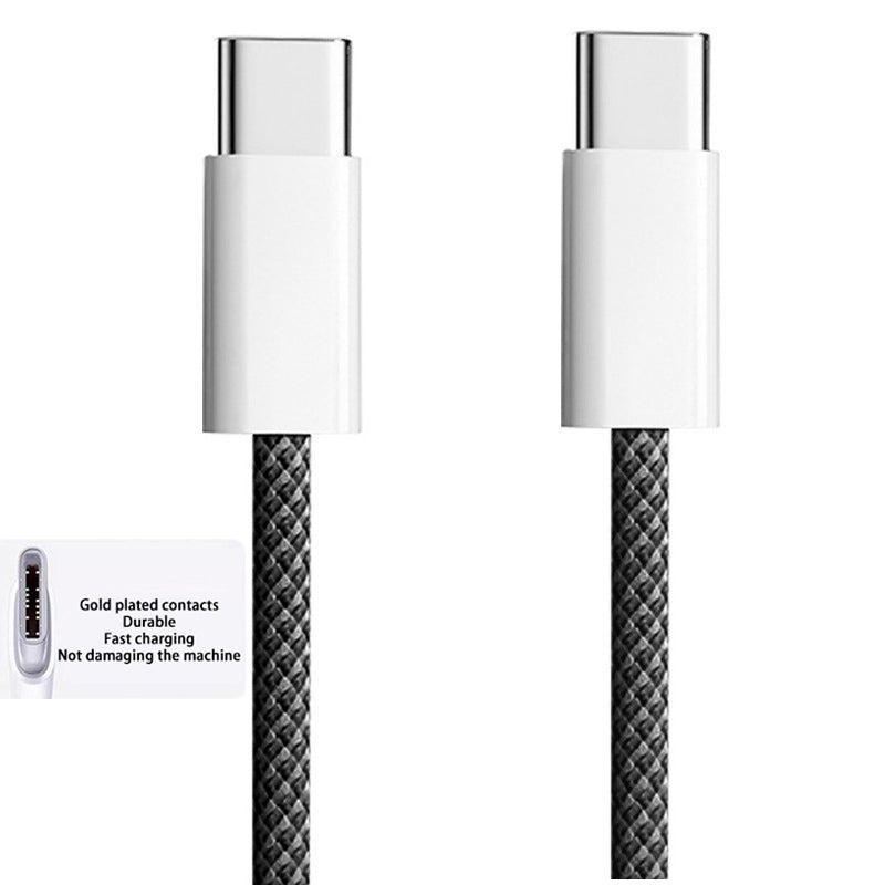 Premium USB-C Cable for Smartphones, Apple iPhone, Samsung, iOS & Android, PD 60W Fast Charging, iOS, Android, Huawei, Xiaomi, Samsung, Type-C Braided Cable Accessory