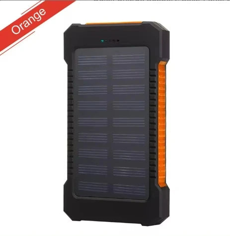 High-Quality Power Bank 20000mAh Solar Charger | Portable External Battery with 5V Fast Charging and Super Bright Flashlight for Smartphones, Apple iPhone, Samsung, iOS & Android  On-the-Go