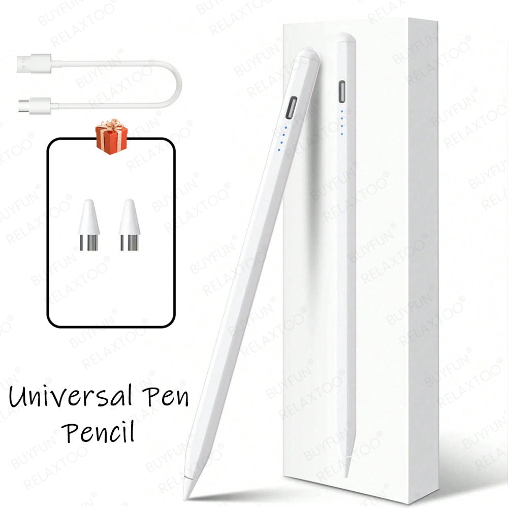 Premium Universal Stylus: Touch Pen for iPad/Pro/Air/Mini: 10/9/8/7/6/5/4/3 Series: Tablet, Laptop & Phone, Compatible with Apple iPhone, MacBook, iPad, Xiaomi, Huawei, iOS, Android & Windows - Precise Input Pen