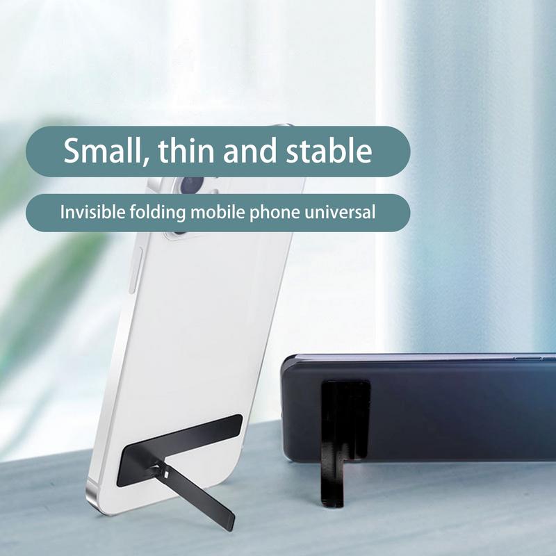 Premium Ultra-Thin Mini Metal Folding Phone Stand: Invisible, Portable Holder for Smartphones, Apple iPhone, Samsung, iOS &amp; Android, Xiaomi | Limited Edition