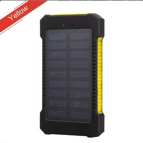 High-Quality Power Bank 20000mAh Solar Charger | Portable External Battery with 5V Fast Charging and Super Bright Flashlight for Smartphones, Apple iPhone, Samsung, iOS & Android  On-the-Go