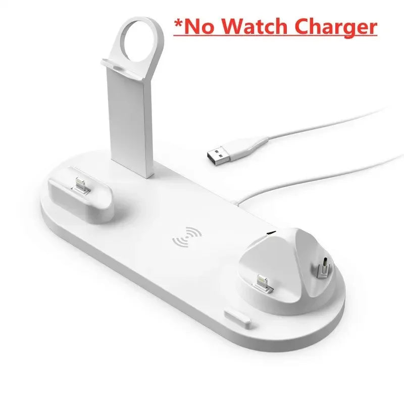 7 in 1 Wireless Fast Charging Station 30W, MagSafe Charger Docking Station & Stand | Fast Wireless Charging Station for Smartphones, Apple iPhone, Samsung, iOS & Android AirPods, Watch