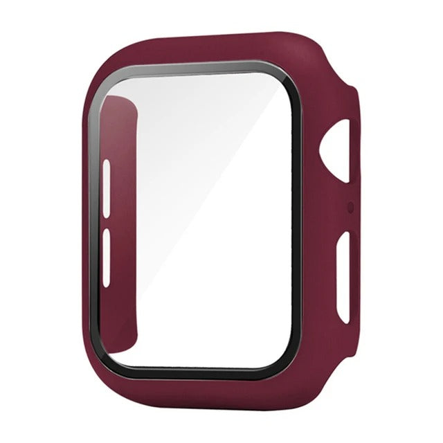 High-Quality Glass Cover Case for Apple Watch Series 10/9/8/7/6/5/4/3/2/1 & Ultra 2/1, SE: 2024, 2023, 2022, 2021, 2020, 2019, 2018, 2017, 2016 44mm, 40mm, 41mm, 45mm, 42mm, 38mm | Cover Display Protection Film Accessory