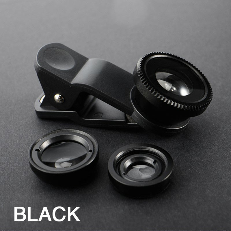 Professional 3-in-1 Fisheye Phone Lens: 0.67X Wide-Angle & Macro, Clip-On Camera Kit for Smartphones, Apple iPhone, Samsung, iOS & Android| Compatible with Apple iPhone 15/14/13/12/11 Pro Max Plus Mini, Samsung & Android | Limited Edition