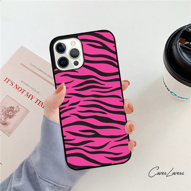 Premium Zebra Pattern Glitter iPhone Case | MagSafe Case with 360-Degree Protection & Camera Lens Cover for iPhone 16/15/14/13/12 Pro Max, Plus, Mini Cover | Armor Case & Bumper Cover Phone Case | High-Quality Protective Cover