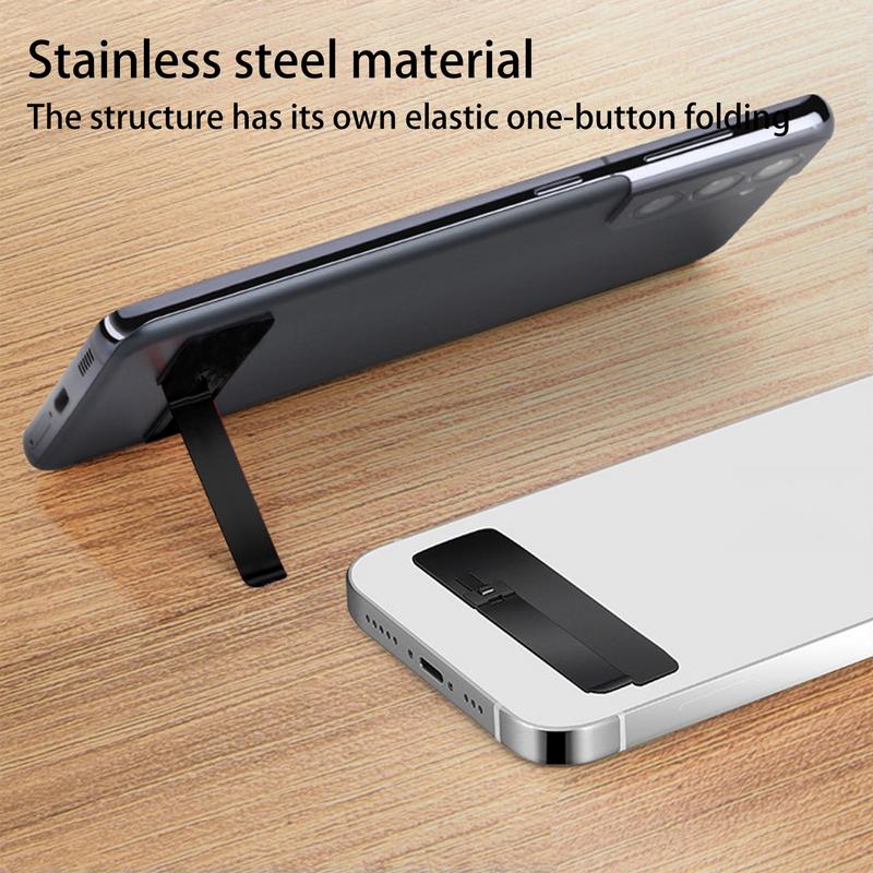 Premium Ultra-Thin Mini Metal Folding Phone Stand: Invisible, Portable Holder for Smartphones, Apple iPhone, Samsung, iOS &amp; Android, Xiaomi | Limited Edition