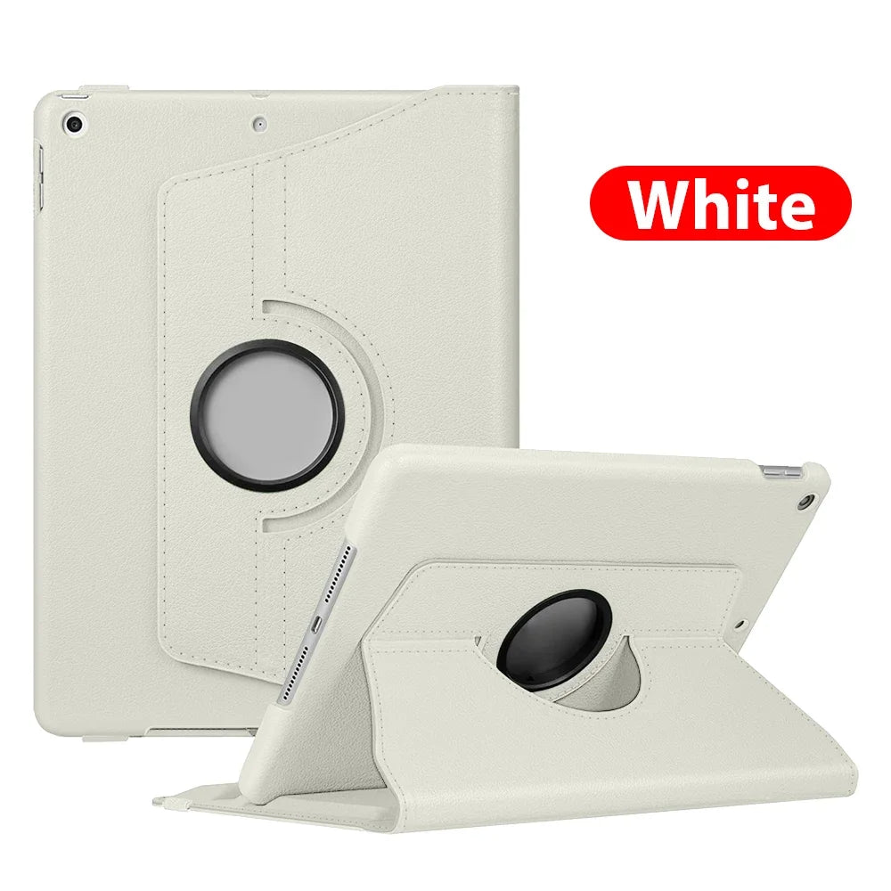 Premium iPad Smart Cover™ iPad/Pro/Air/Mini: 10/9/8/7/6/5/4/3 Series: - Stylish & Functional 360° Rotating Leather Tablet Case