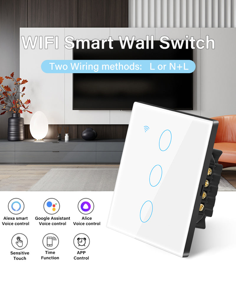 Premium WiFi Lichtschalter Touch Sensor Smart Switch App Fernbedienung