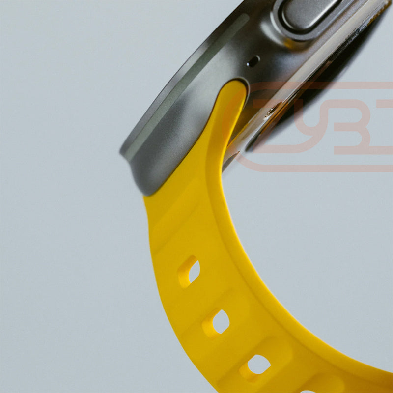 Premium Soft Silicone Band for Apple Watch 10/9/8/7/6/5/4/3/2/1 & Ultra 2/1, SE: 2024, 2023, 2022, 2021, 2020, 2019, 2018, 2017, 2016 | Elegant, Durable & Perfect Sport Bracelet for Every Size (49mm-38mm)